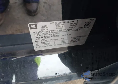 2016 Chevrolet Tahoe Ltz from USA, damaged, VIN 1GNSKCKC6GR175202